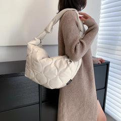 Quilted Shoulder Bag Women Large Capacity Handbag Tote Bags Padded Ladies Shoppe