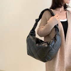 Quilted Shoulder Bag Women Large Capacity Handbag Tote Bags Padded Ladies Shoppe