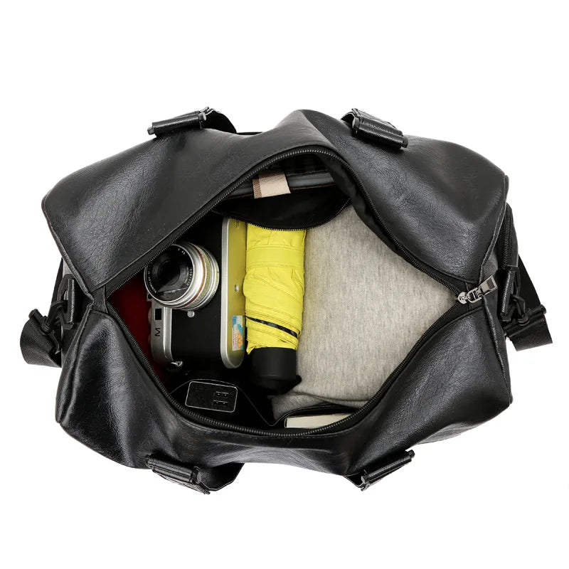 Leather Handbag Men Messenger Bag Casual Men Travel Bags Briefcase Shoulder Bag