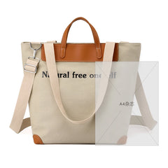 Letter Canvas Women Handbags Travel Outside Shopping Bag Leisure Tote Bag