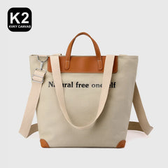 Letter Canvas Women Handbags Travel Outside Shopping Bag Leisure Tote Bag