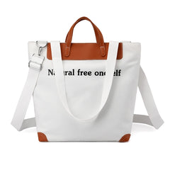 Letter Canvas Women Handbags Travel Outside Shopping Bag Leisure Tote Bag