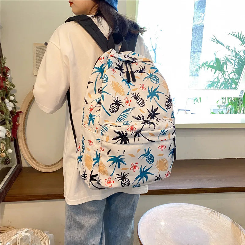 Waterproof School Bags For Teenager Girls Large-capacity Travel Backpack