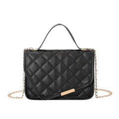 Embroidered Small Square Bag Shoulder Messenger Chain Handbag