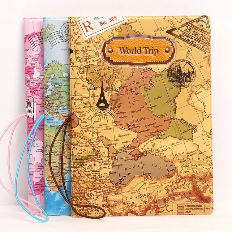 Lover Couple Passport Cover Hot Stamping Wedding Travel Holder