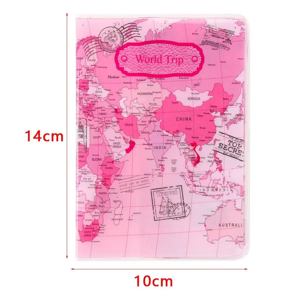 Lover Couple Passport Cover Hot Stamping Wedding Travel Holder