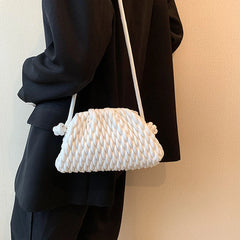 Embroidered Thread Messenger Bag for Women