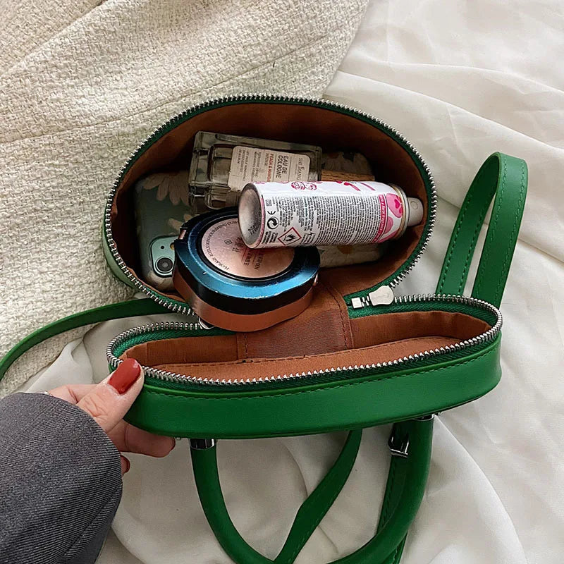 Green Bucket Bag Women Handbag Purse Shoulder Messenger Clutch Evening