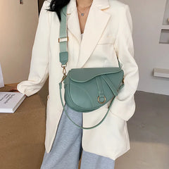Vintage Crossbody Saddle Bag for Women