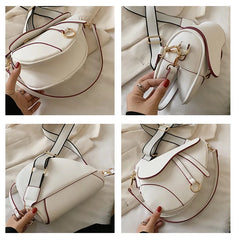 Vintage Crossbody Saddle Bag for Women
