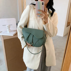 Vintage Crossbody Saddle Bag for Women