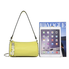 Women Leather Rhinestone Crossbody Bag Chain Shoulder Handbag Tote