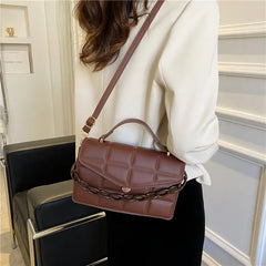 Women Shoulder Bag Chain Square Crossbody Bags Small Female Messenger Bags