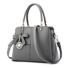 Wine Red Classic Office Ladies Handbag Crossbody Tote