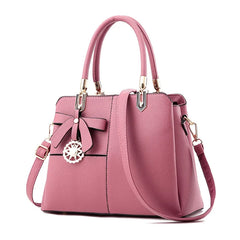 Wine Red Classic Office Ladies Handbag Crossbody Tote