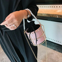 Women's Mini Bird Cage Crossbody Wallet Clutch Bag
