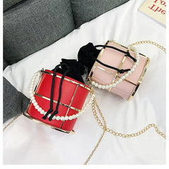 Women's Mini Bird Cage Crossbody Wallet Clutch Bag