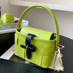 Women Plaid Crossbody Bag Flap Chain Shoulder Bags Lady Messenger Bag