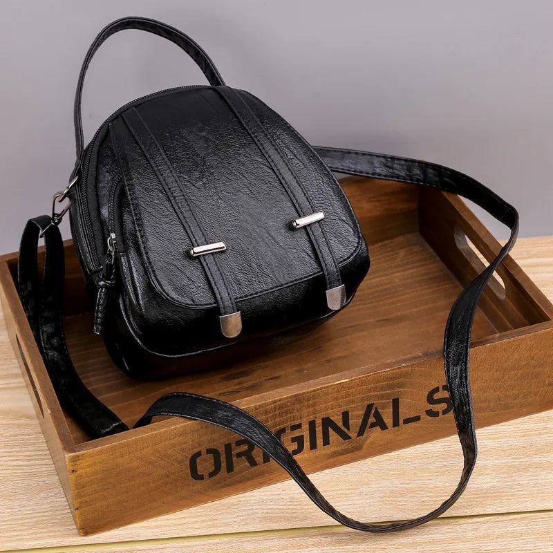 MINI Soft Women Shoulder Bag Casual Tote Handbag Solid Cross Body Shoulder Bags