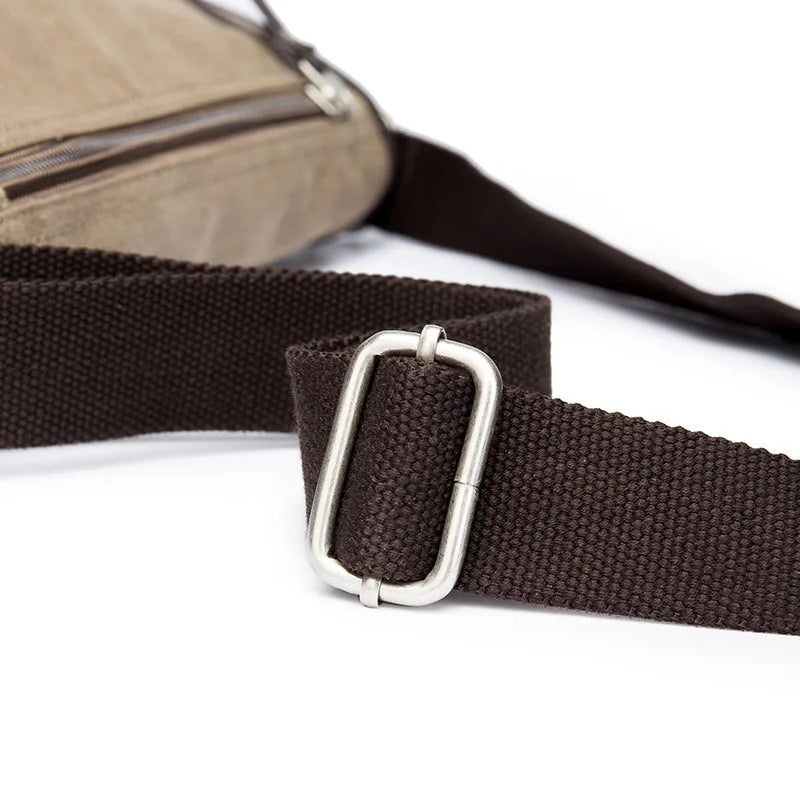 Men Casual Retro School Cross Body Bags Male Vintage Leisure Canvas Business Mes