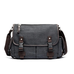 Men Casual Retro School Cross Body Bags Male Vintage Leisure Canvas Business Mes