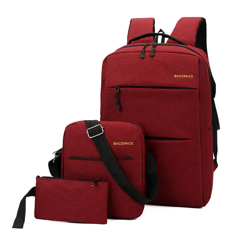 Men's Waterproof Laptop Backpack w/ USB Charging