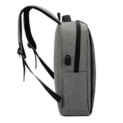 Men's Waterproof Laptop Backpack w/ USB Charging