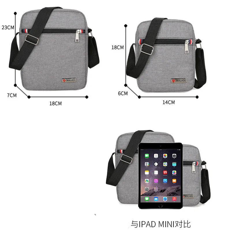 Men's Canvas Casual Handbags Crossbody Messenger Bags