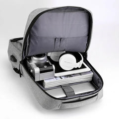 Men's Business Backpack Waterproof Bag Male Laptop USB Charging Casual Rucksack
