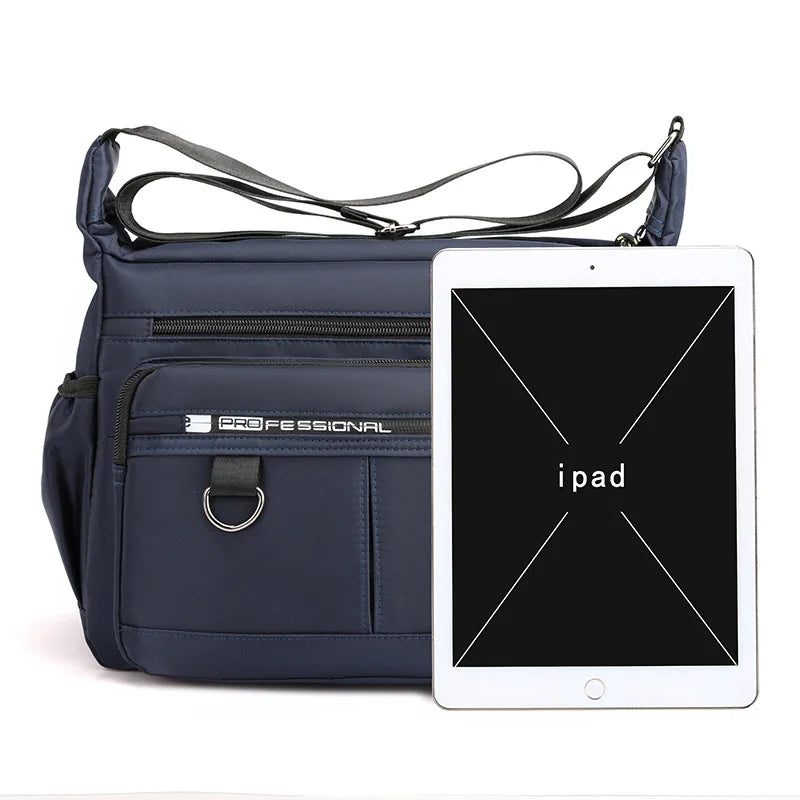 Men's Business Shoulder Casual Bags Waterproof Lightweight Travel Bags