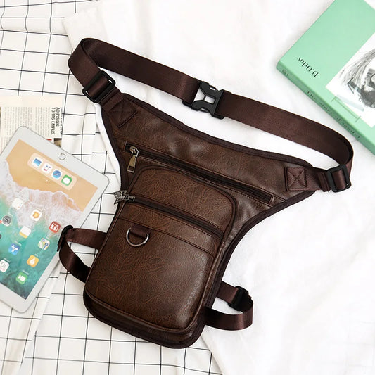 Men's Pu sports bag waist bag