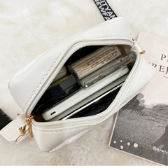 Women's Lingge Embroidery Camera Shoulder Bag Crossbody Bags