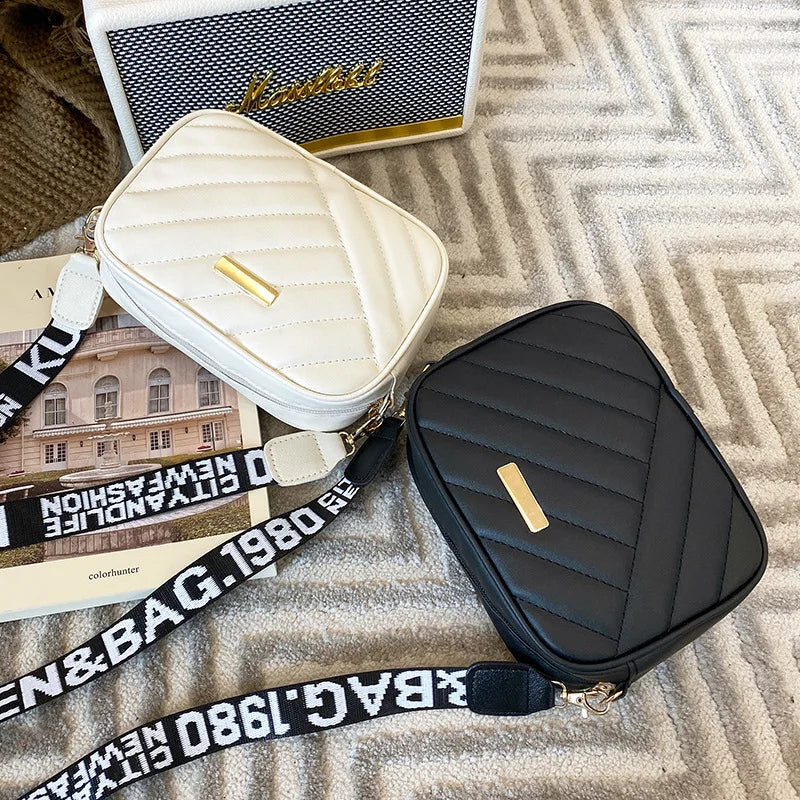 Embroidered Messenger Crossbody Bag for Women