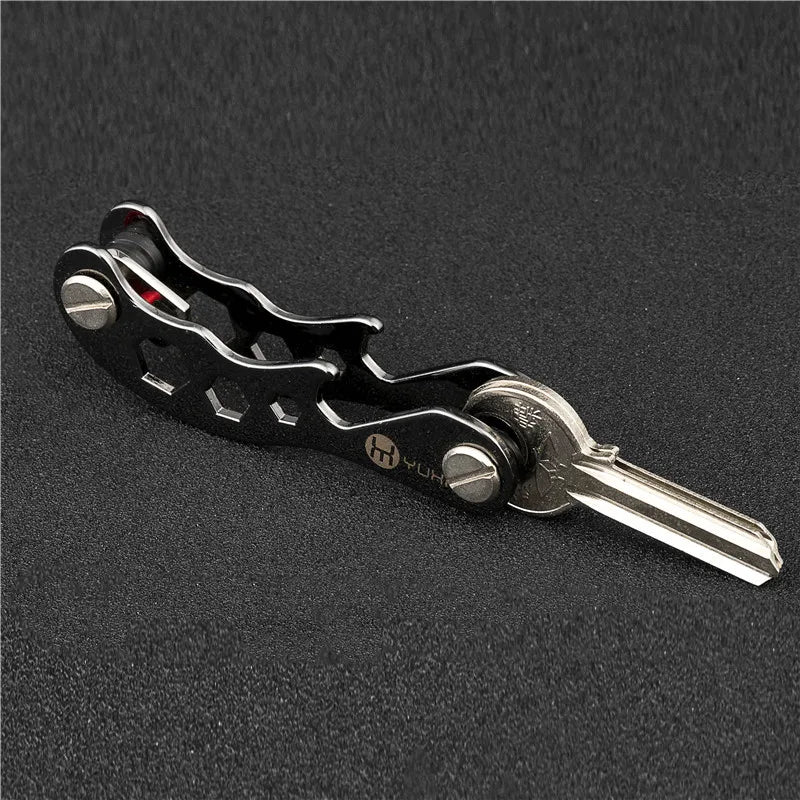 Metal Keychain for Car Keys Pocket Tools Compact Key Organizer