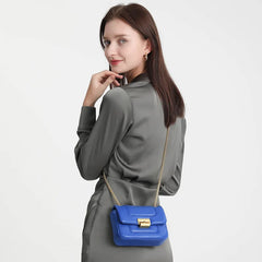 Mini Chain Shoulder Bag Lock Women Crossbody Bags High PU Leather