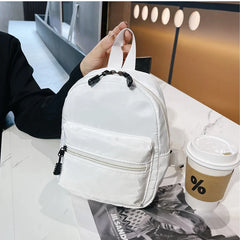 Mini Nylon Backpack for Teen Girls Small School Bag Rucksack
