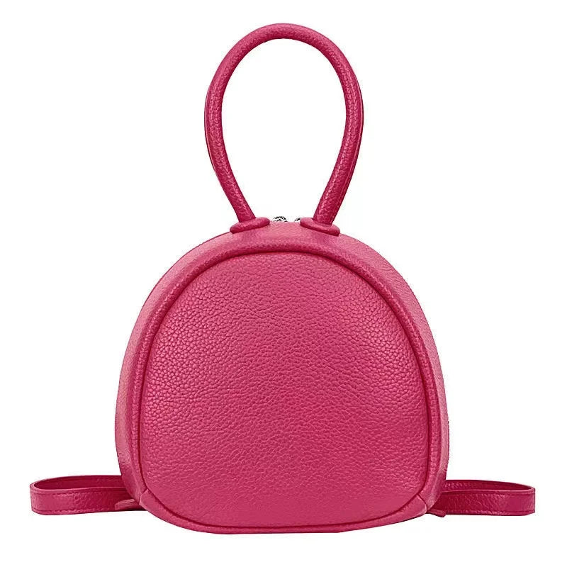 Mini PU Leather Women's Backpack Girls School Shoulder Handbag
