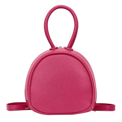 Mini PU Leather Women's Backpack Girls School Shoulder Handbag