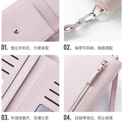 Ms. PU Leather Diagonal Bag Multifunctional Mobile Phone Small Bag