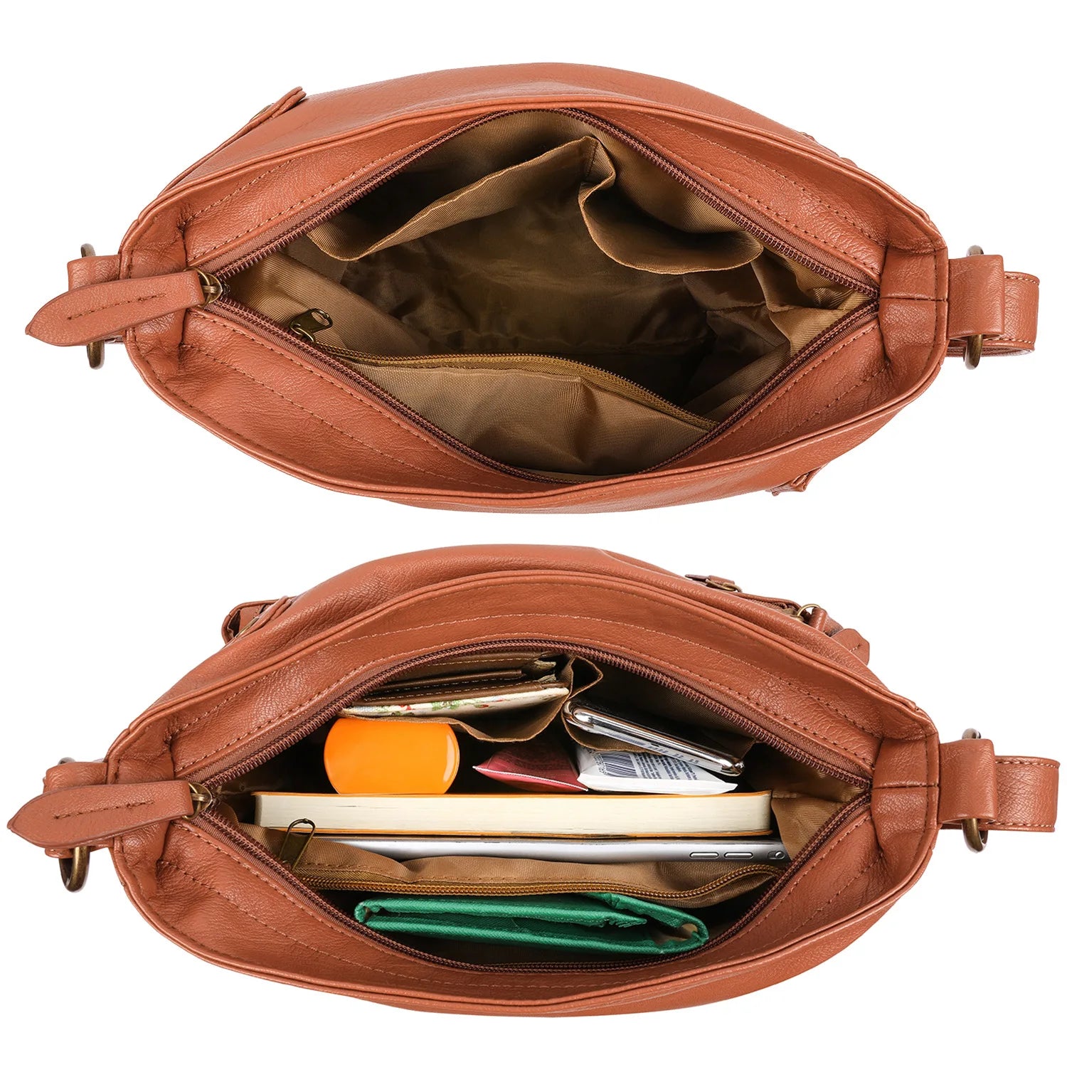 PU Leather Shoulder Bag Female Messenger Bag Small Square Bag