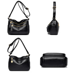 Soft Leather Shoulder Bag Women Casual Messenger Sac A Main Femme