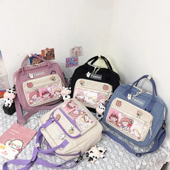 Japanese Student Bag Water Proof School Backpack Women Crossbody Bags