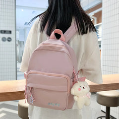 Nylon Women Backpack Small Travel Bag Letters Embroidery Mini Shoulder Bag