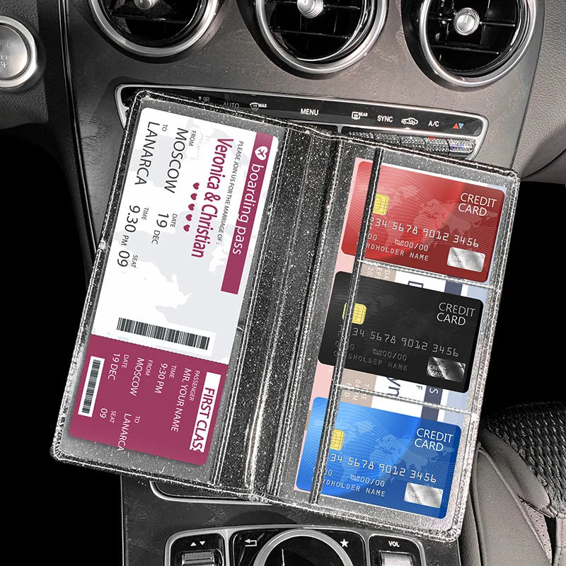 Leather Cover for Car Driving Documents