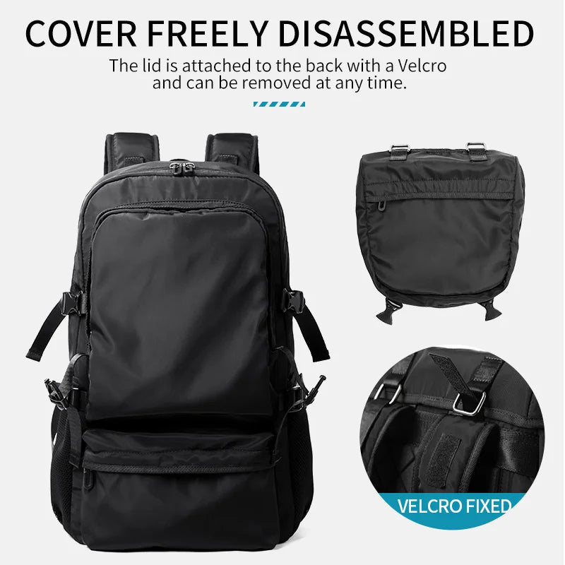 Lightweight Canvas Backpack with Large Capacity for Men
