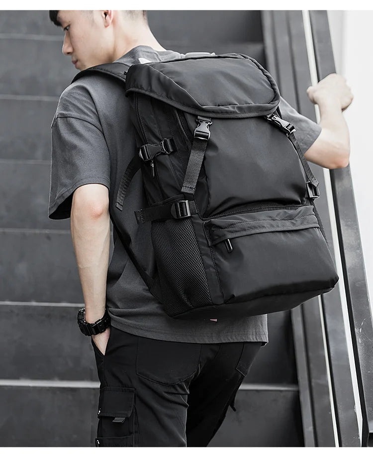 Lightweight Canvas Backpack with Large Capacity for Men