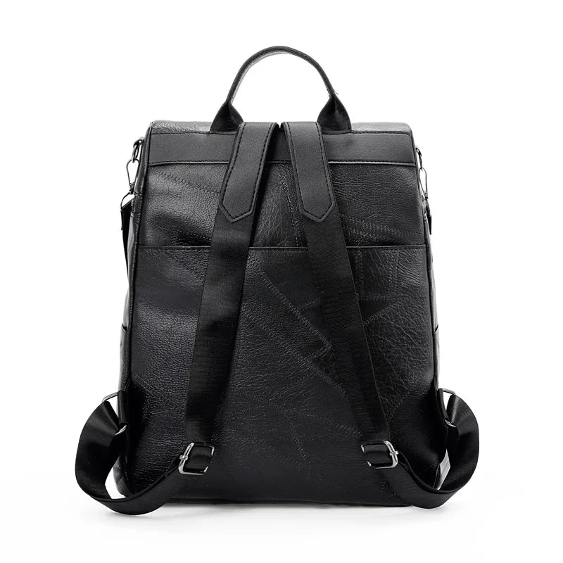 Leather School Bag for Girls High Leisure Travel Shoulder Bag