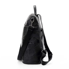 Leather School Bag for Girls High Leisure Travel Shoulder Bag