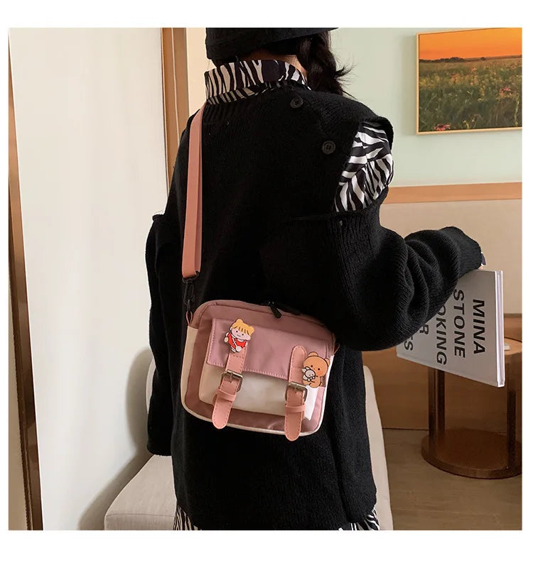 Nylon Shoulder Messenger Bag Student Bag Women's Bag