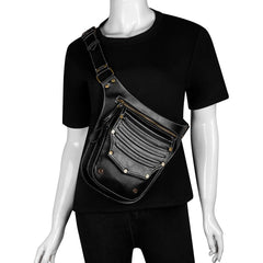 Retro Punk Messenger Bag Outdoor Waist Bag